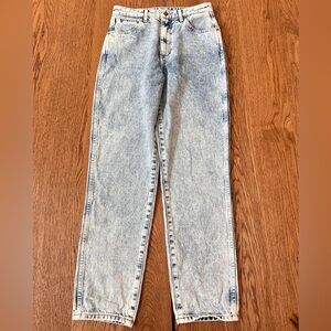 Wrangler acid wash high-rise mom jeans Size 28